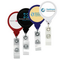 Jumbo Anti-Microbial Round Retractable Badge Reel (Polydome)